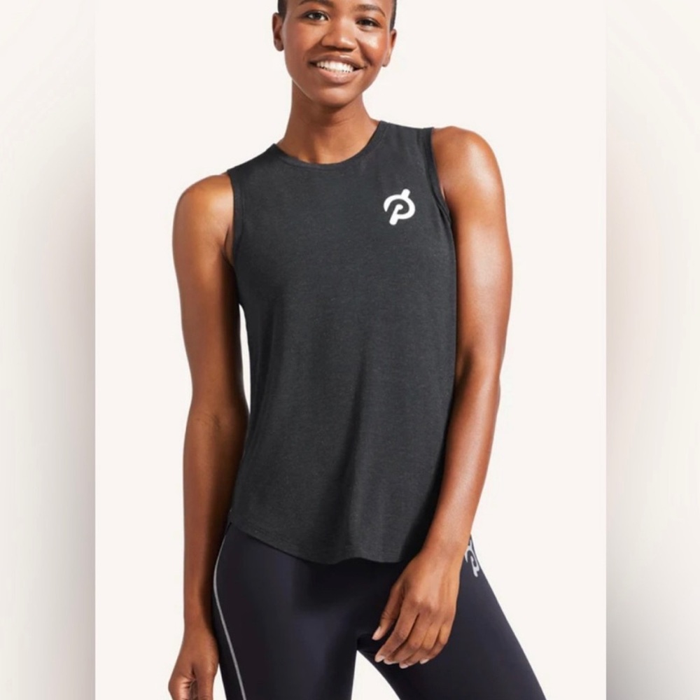 Peloton Lurex Scoop Muscle Tank. Size Small